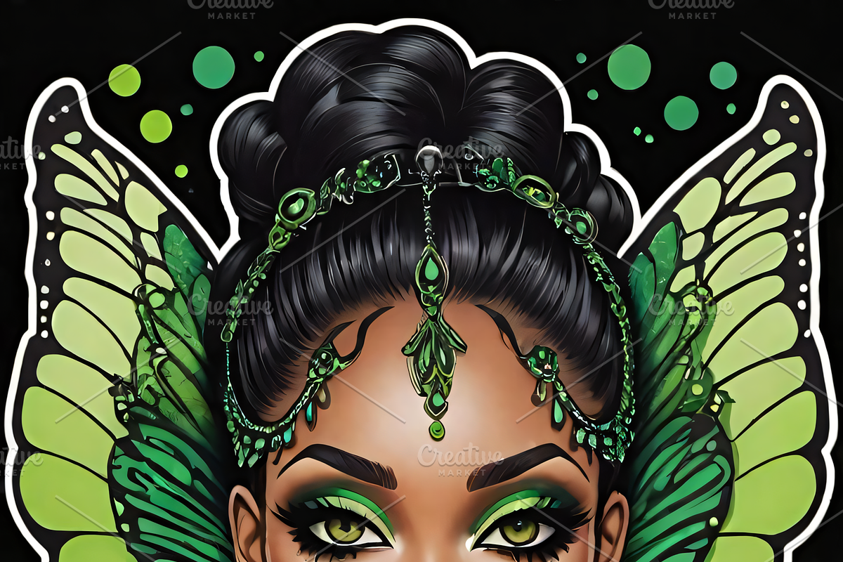Verdant Veil:Emerald Fairy Portraits, an Illustration by ETARA by Mea Hau (Photo 6 of 7)