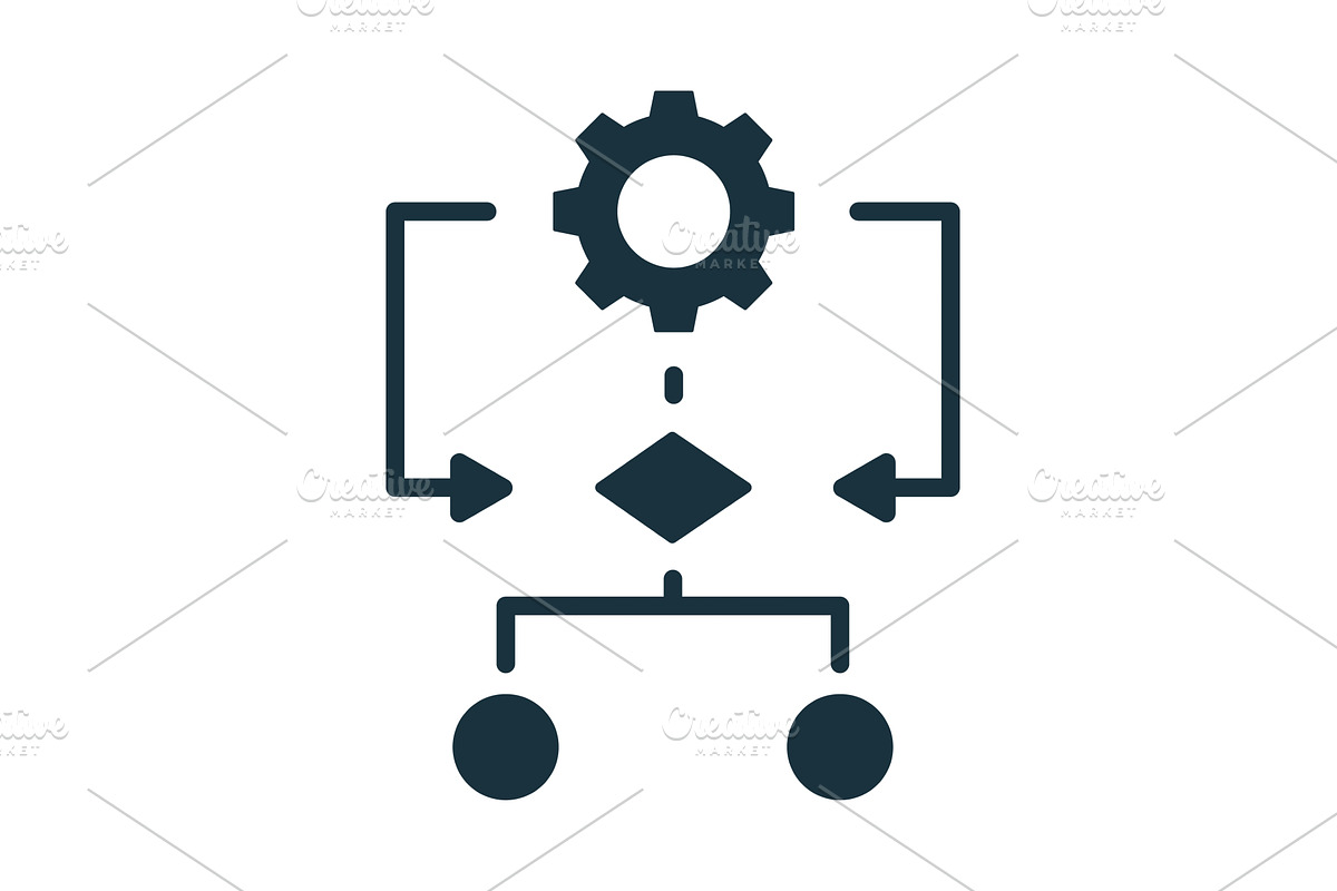 Algorithm managing process with, a Technology Illustration by Aimagenarium@gmail.com