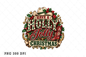 Holly Dolly Christmas PNG