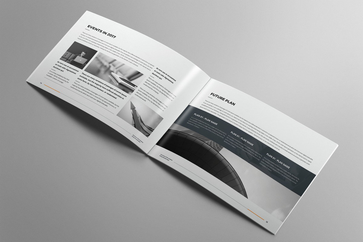 Landscape Corporate Brochure A4 & A5, a Brochure Template by Pro-Gh (Photo 5 of 10)