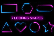 Neon Frame Loops – Shape Animations, a Background Graphic by Enchanted Studios (Thumbnail 2 of 4)