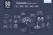 Gaming Controls Line Icons V2, an Outline Icon by Jumbo Icons (Thumbnail 1 of 5)