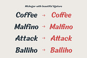 Michegar - Modern and Casual Sans, a Sans Serif Font by Kulokale (Thumbnail 6 of 9)