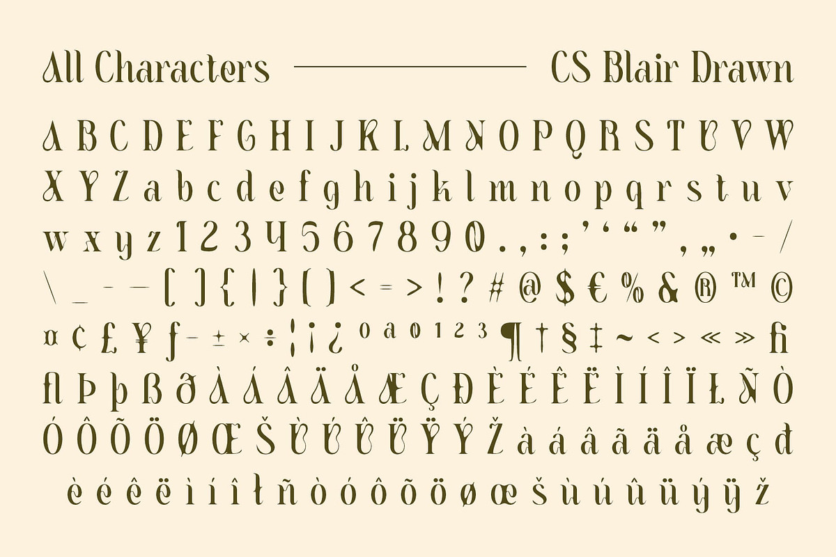 CS Blair Drawn, a Serif Font by Craft Supply Co. (Photo 8 of 8)