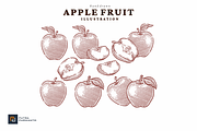 Vintage Apple Engraving Illustration, a Food Illustration by putra_purwanto (Thumbnail 2 of 3)