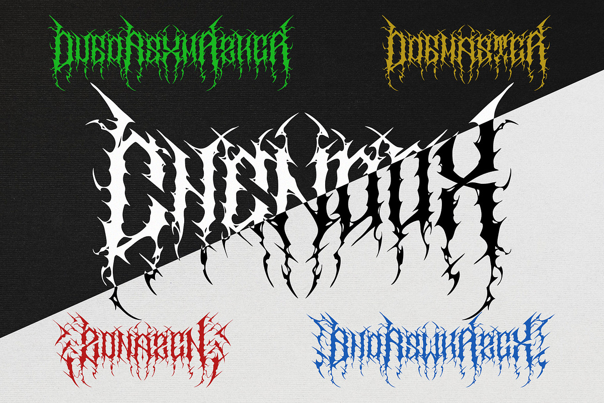 Meswady | Metal Font, a Blackletter Font by WingBuk (Photo 9 of 14)