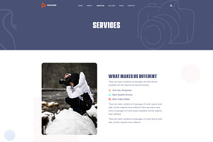 Drone Photography Website Template