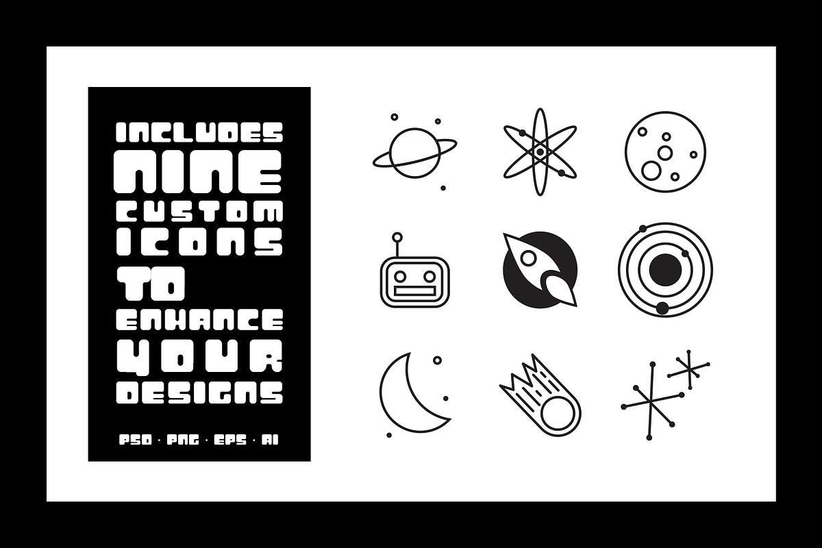 Atomic Blip | Font of the Future! preview 3
