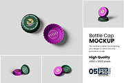 Bottle Cap Mockup Set – for Beverage, a Product Mockup by bimockup (Thumbnail 1 of 6)