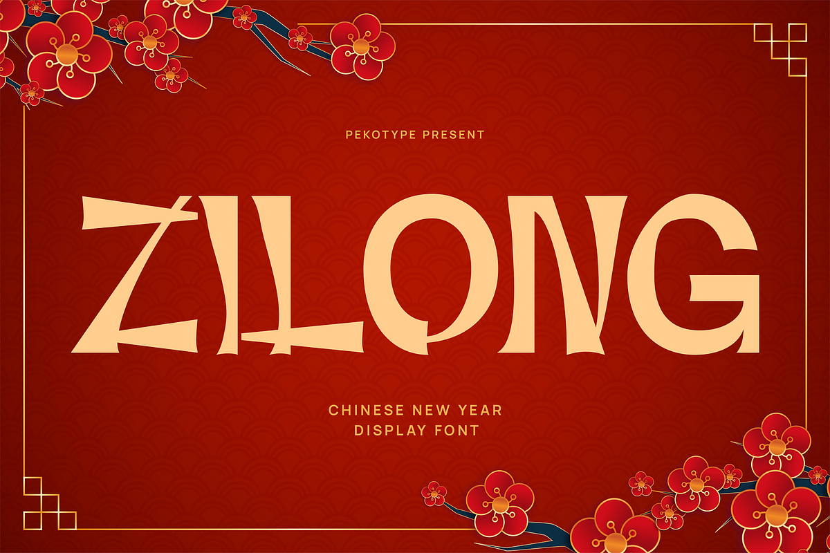 Zilong - Oriental Chinese Font, a Font by Pekotype (Photo 1 of 15)