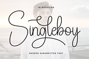 Singleboy | Script Font, a Handwritten Font by Scratchones (Thumbnail 1 of 9)