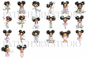 20 Quirky Black Girl PNGs, a Person Illustration by Pati Charm Studio (Thumbnail 2 of 8)
