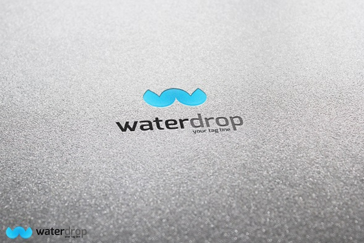 Waterdrop Logo, a Branding & Logo Template by DesignSpot (Photo 2 of 2)