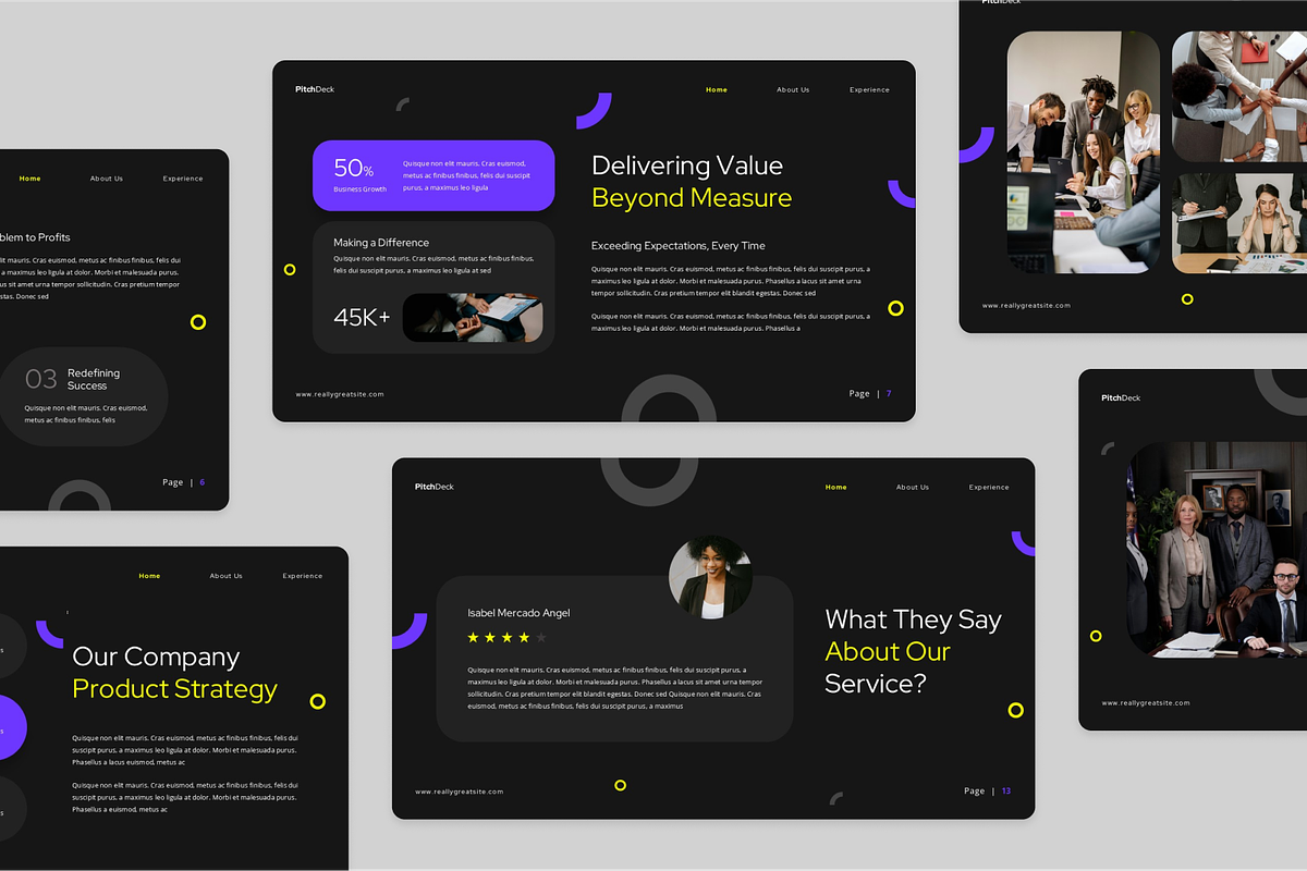 Creative Pitch Deck Google Slides, a Presentation Template by Annora Studio (Photo 3 of 5)