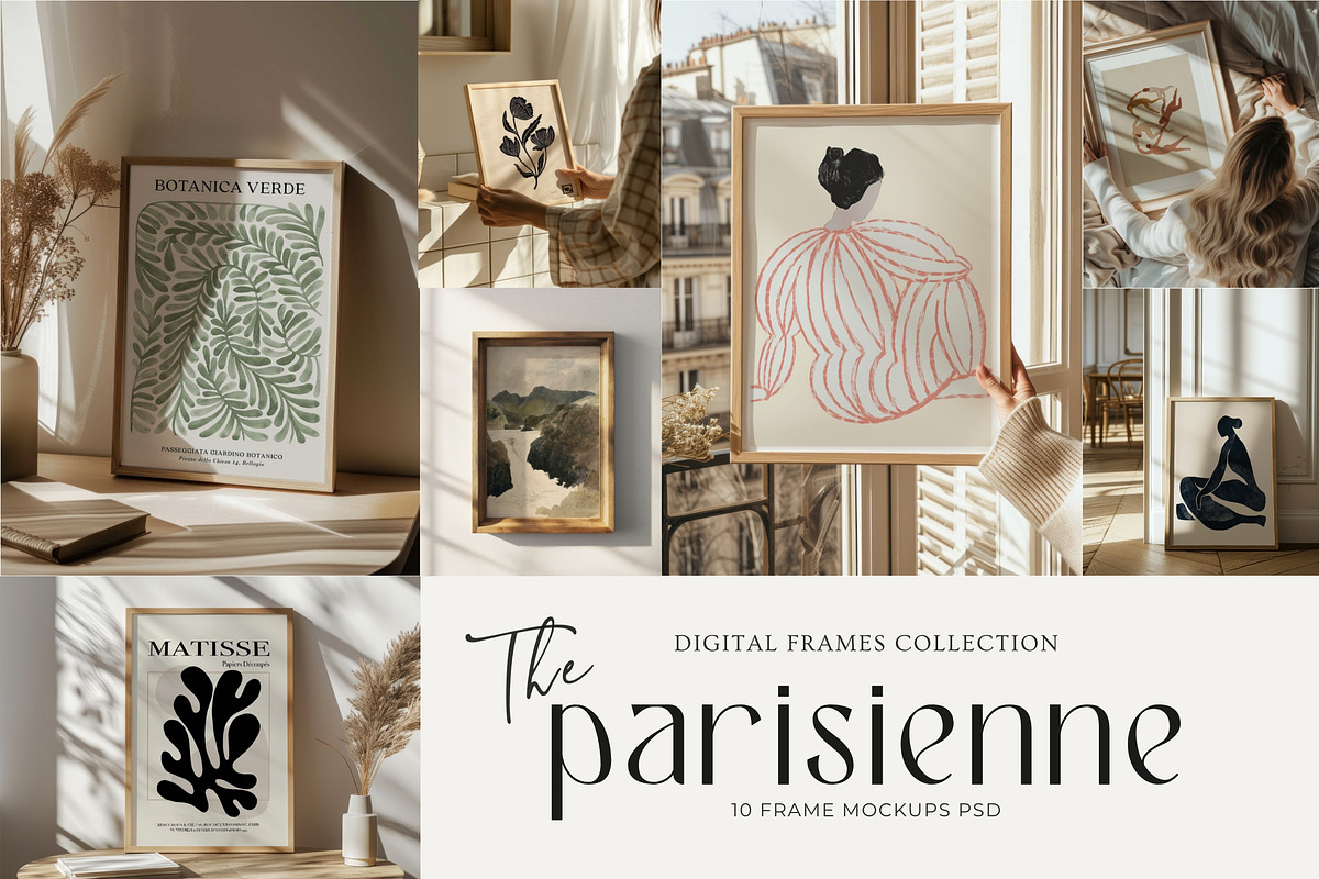 Parisienne Frames Mockup Bundle, a Household Mockup by Blank Studio (Photo 1 of 6)