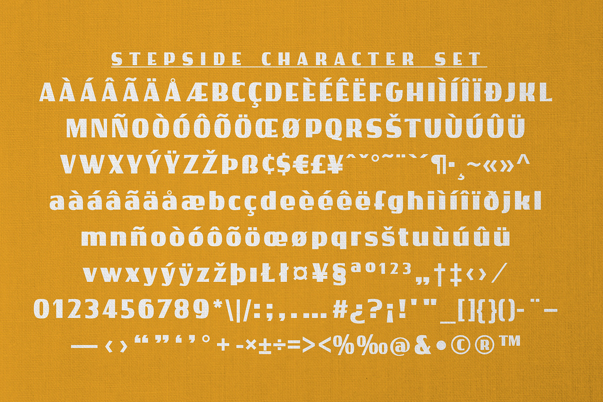 Stepside | Retro Display Font, a Sans Serif Font by StudioWorks (Photo 9 of 10)