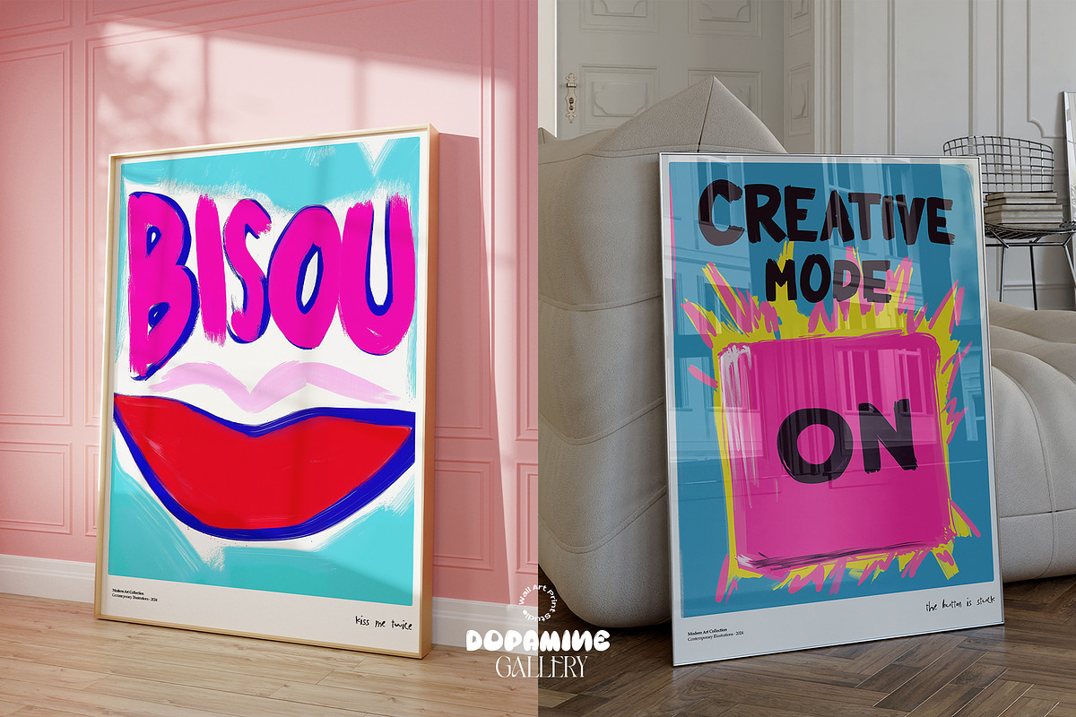 Dopamine Gallery – 100 Poster Bundle, a Graphic by Wall Art Print Studio (Photo 24 of 55)