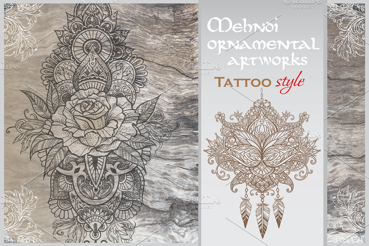 Mehndi ornamental tattoo, an Illustration by Astarta (Photo 1 of 10)