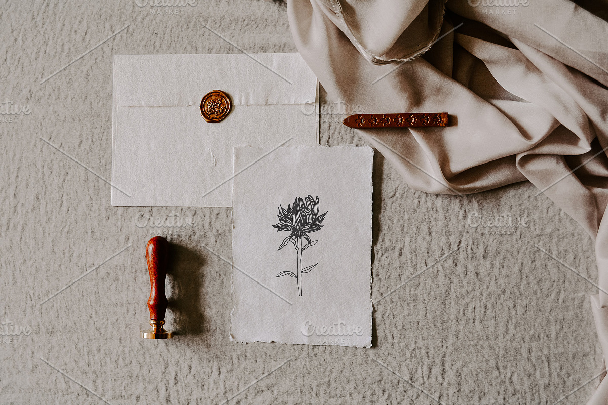 Deckle Edge Stationary Mockup Bundle, a Print Template by Barn Owl Studio (Photo 9 of 16)