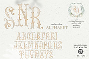Monogram typeface for crest beige, a Decorative Illustration by GrafikBoutique (Thumbnail 1 of 3)