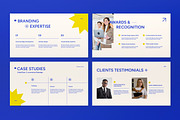 White Blue Company Profile PPT, a Presentation Template by graphicook (Thumbnail 4 of 5)