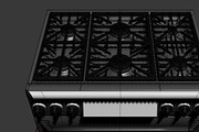 36 inch gas range cooker, a Furniture 3D Model by kjpargeterimages (Thumbnail 11 of 12)