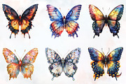 Gothic Spring Butterfly Clipart, an Illustration by RobertsArt (Thumbnail 2 of 7)