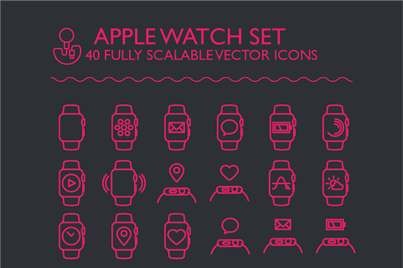 Apple Watch Icon Set