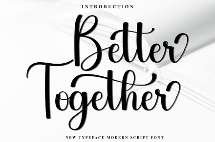 Better Together, a Handwritten Font by InermediaSTUDIO