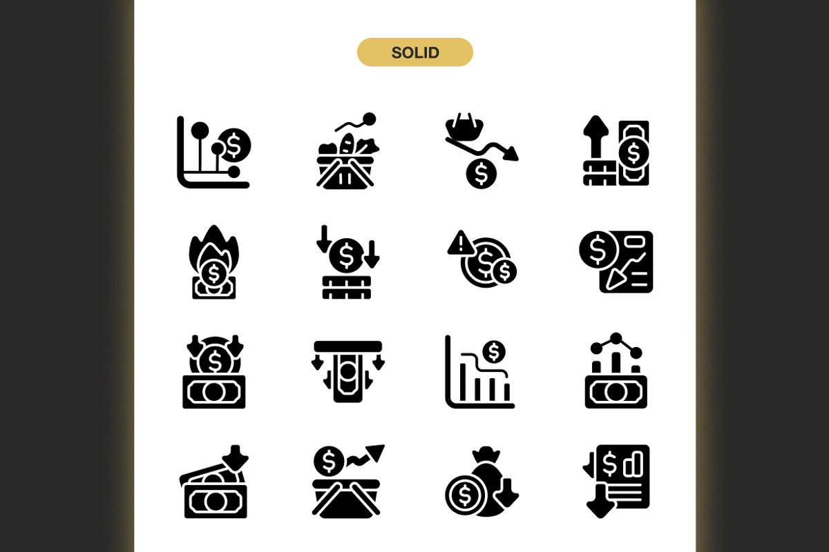 Inflation Money Icons, an Icon by Spacepixel Creative (Photo 3 of 3)