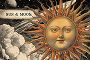 Vintage celestial in engraving style, a Decorative Illustration by Chikovnaya (Thumbnail 5 of 16)