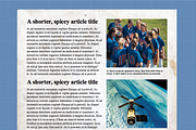 4 Page Microsoft Word Template, a Flyer Template by Newspaper Templates (Thumbnail 3 of 4)