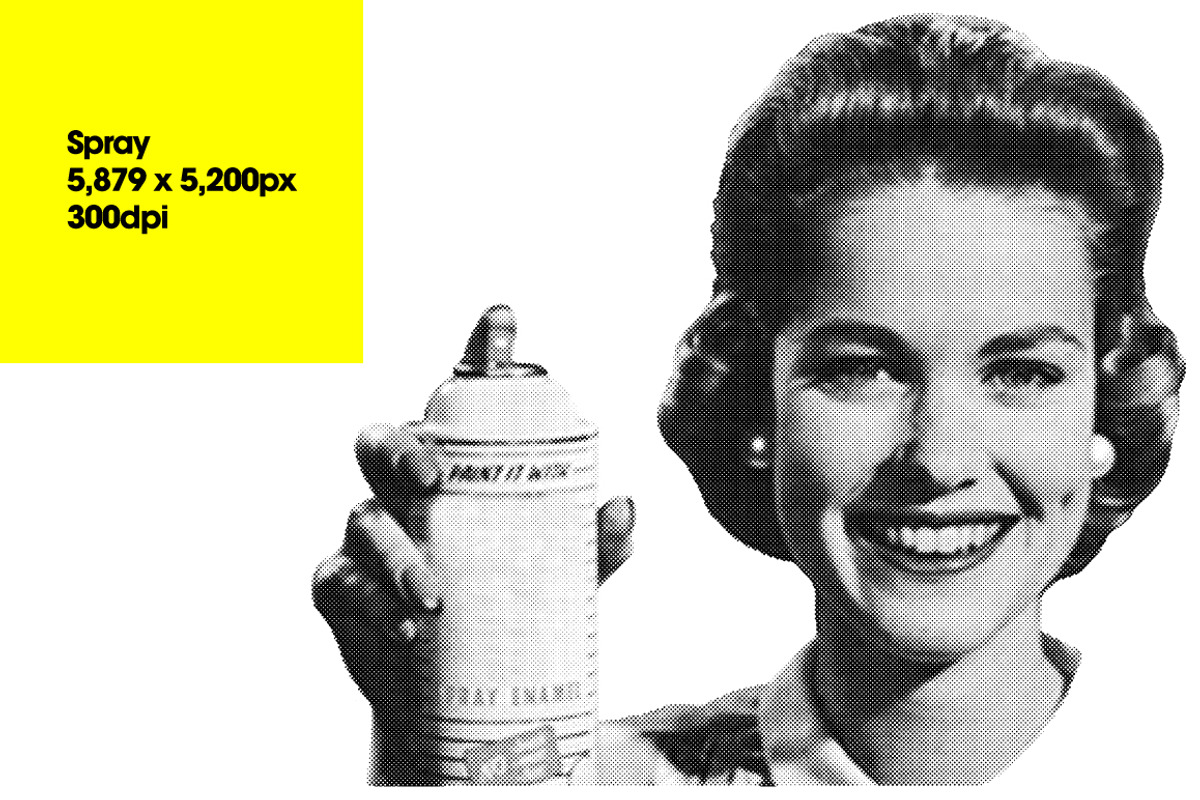 Halftone Retro Ladies, an Object Graphic by Offset (Photo 11 of 13)