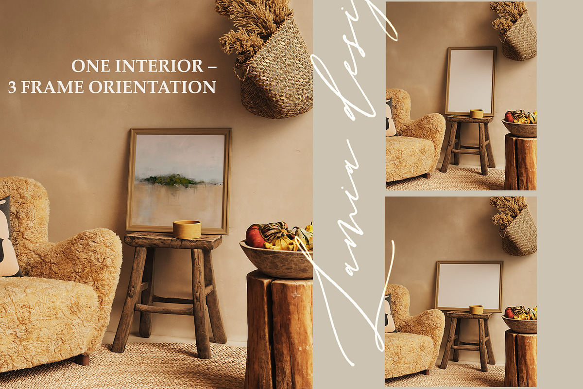 Warm Aesthetic Frame Mockup, a Household Mockup by LAMIA DESIGN (Photo 11 of 19)