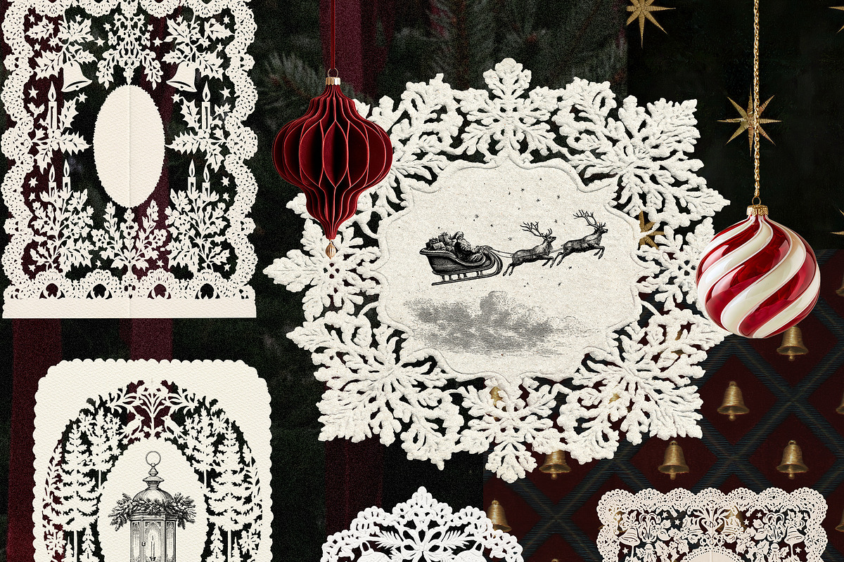 Christmas Collage & illustrations, an Object Graphic by Pamyatka Shop (Photo 3 of 15)