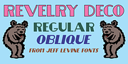 Revelry Deco JNL, a Font by Jeff Levine Fonts (Thumbnail 1 of 5)