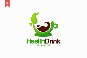 Health Drink Logo Designs Concept