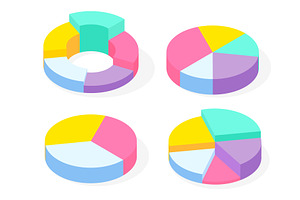 Collection Of 3d Pie Diagrams