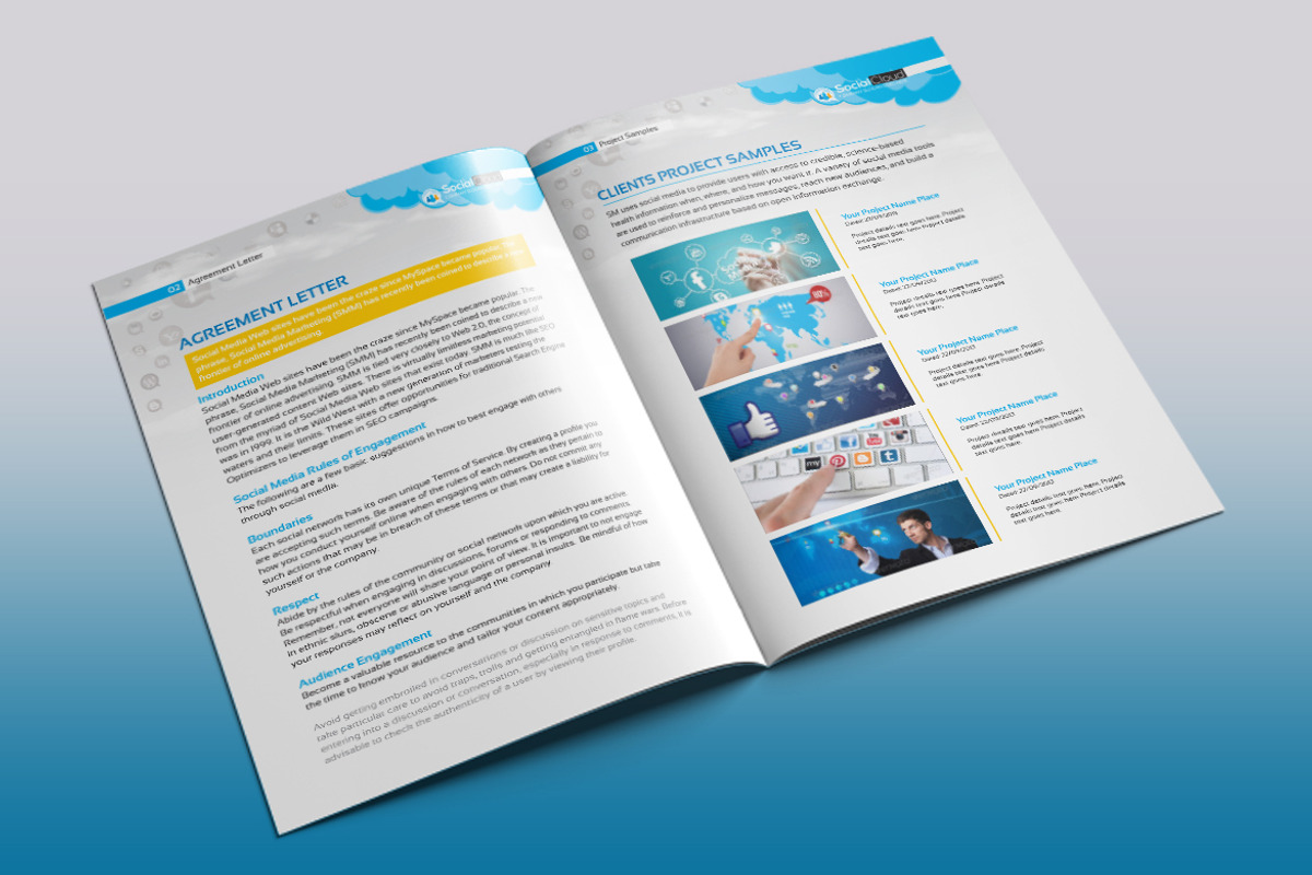 Social Media Project Proposal, a Brochure Template by ContestDesign (Photo 3 of 11)