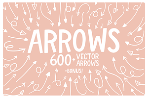 Hand Drawn Arrows Vector Pack, an Outline Icon by Design by Barton
