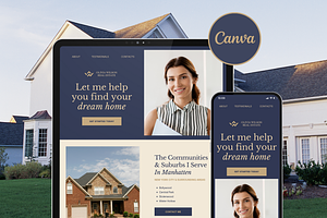 Real Estate Canva Website Template