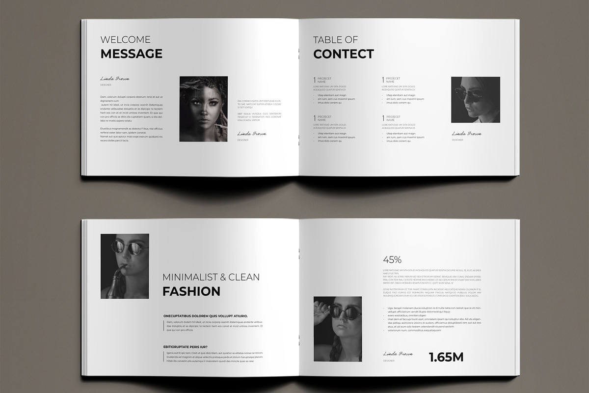 Creative Fashion Portfolio Design, a Brochure Template by ContestDesign (Photo 2 of 5)