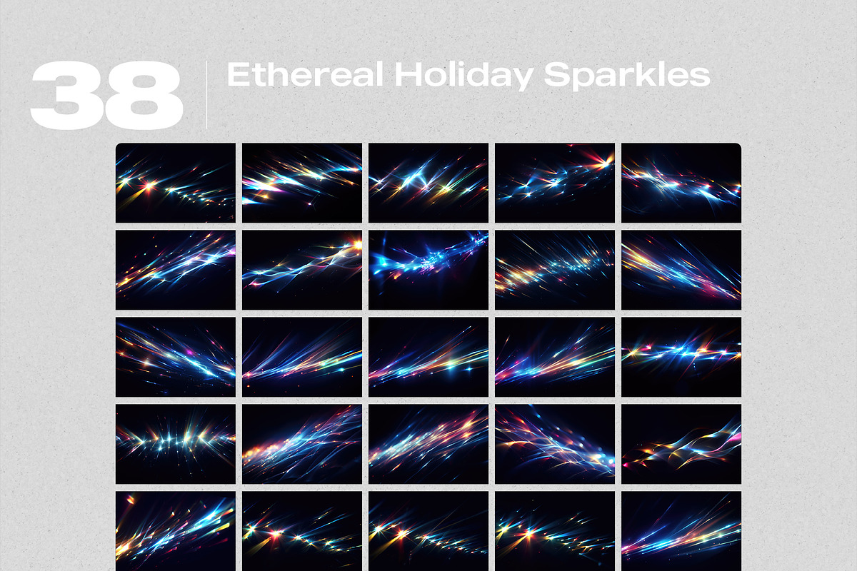 Ethereal Holiday Sparkles Overlays, a Brushes & More by PhotoSpirit (Photo 8 of 8)