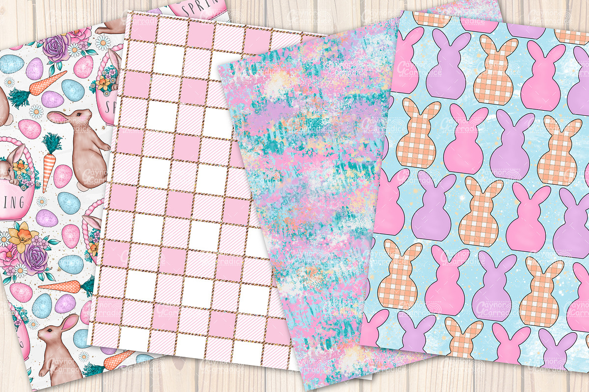 Rustic Easter- spring pattern set, a Pattern Graphic by Gaynor Carradice Designs (Photo 5 of 5)