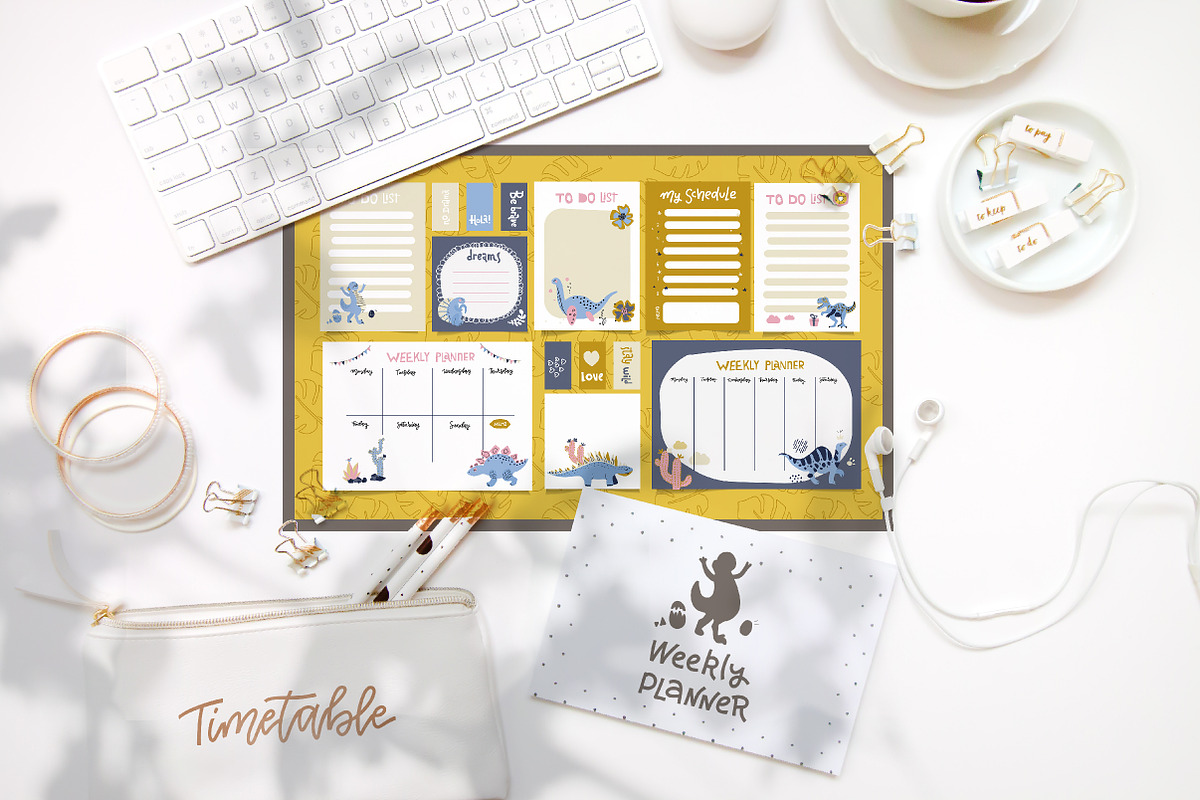 School weekly planners collection, a Stationery Template by Lana Sham (Photo 7 of 14)