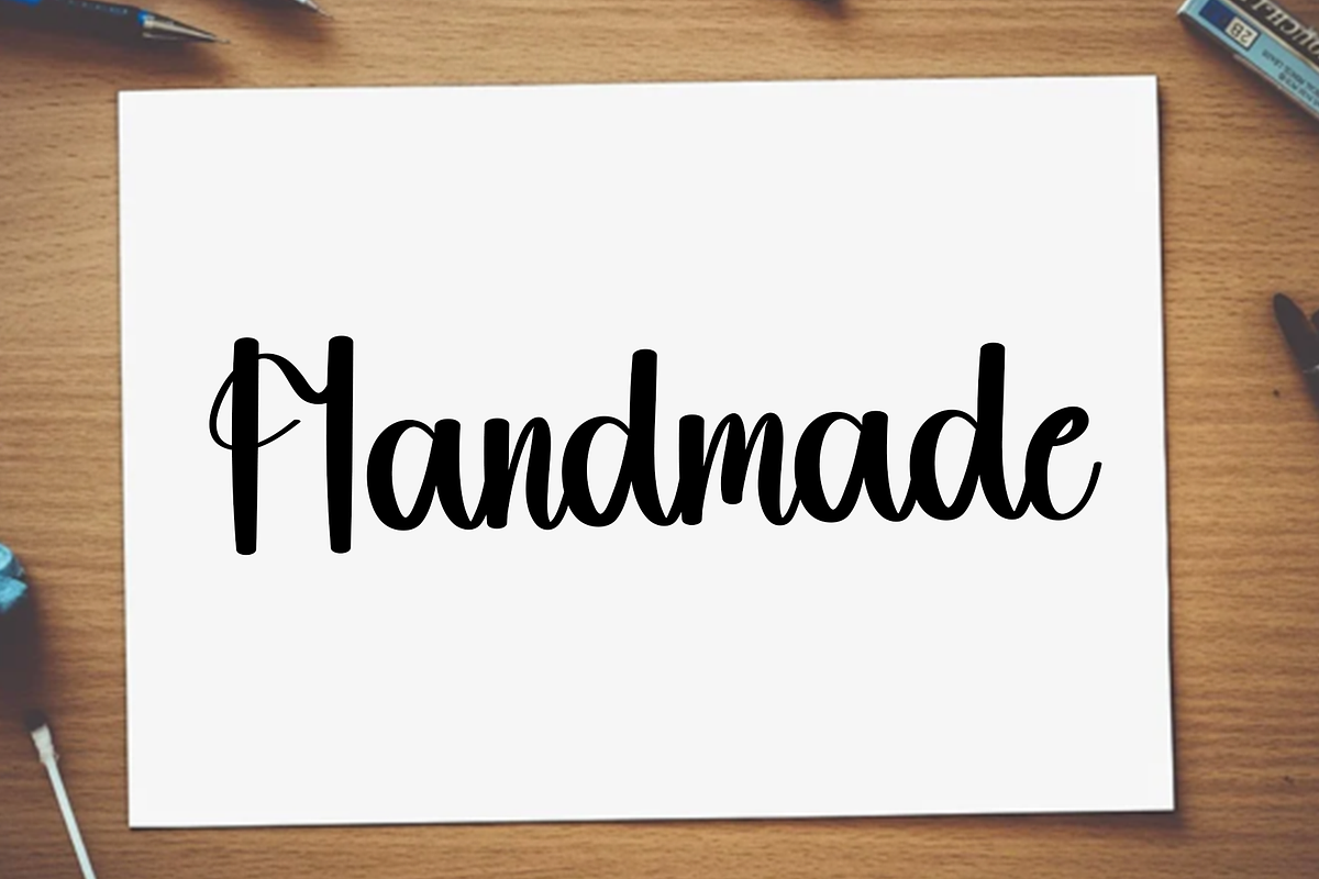 Bathroom, a Handwritten Font by InermediaSTUDIO (Photo 5 of 6)