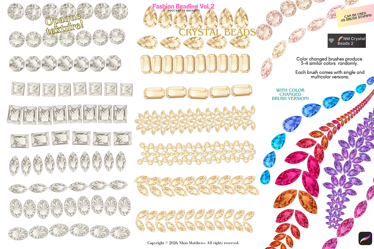 Procreate Brushes Fashion Beading 2, a Brush Add-On by Fashion Workshop Bkk (Photo 17 of 19)