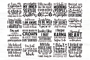 Funny Quotes Svg Bundle | 60 Designs, an Illustration by Design Station (Thumbnail 4 of 5)