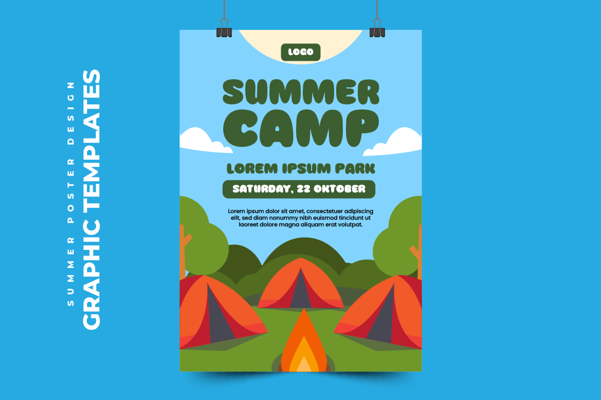 Summer Set Graphic Design V33, a Poster Template by twinstd (Photo 3 of 6)