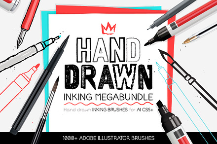1000+ Inking Brushes MEGABUNDLE!, a Brush Add-On by Side Project